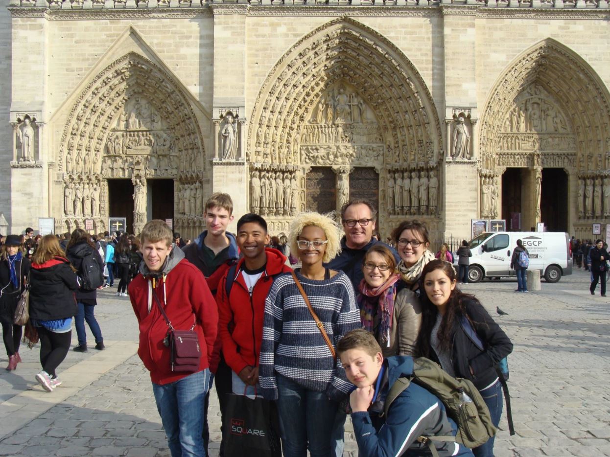 students at The Vanguard School visiting Rome